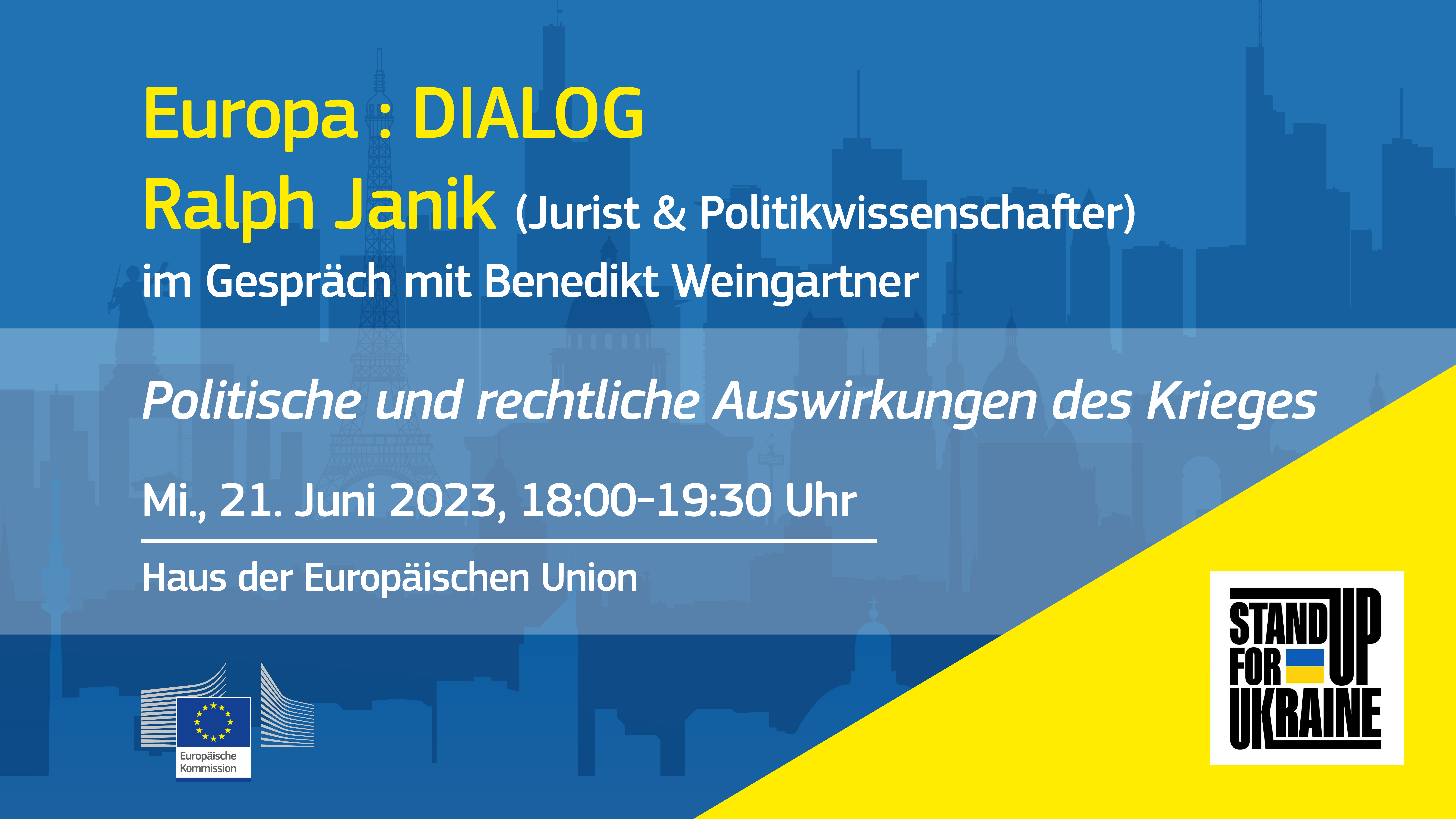 Europa : DIALOG | Politische und rechtliche Auswirkungen des Krieges Ralph Janik (Jurist & Politikwissenschafter) im Gespräch mit Benedikt Weingartner