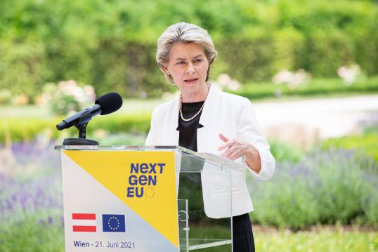 Besuch EU-Kommissionspräsidentin von der Leyen, Wien, 21.6.2021
