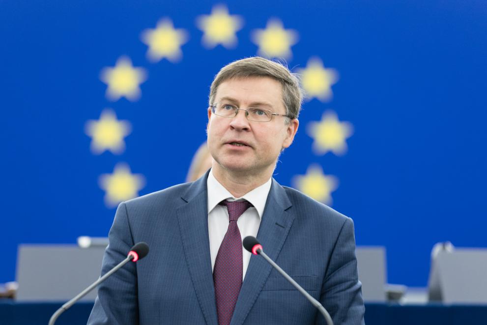 Participation of Valdis Dombrovskis, Executive Vice-President of the European Commission, at the EP plenary session