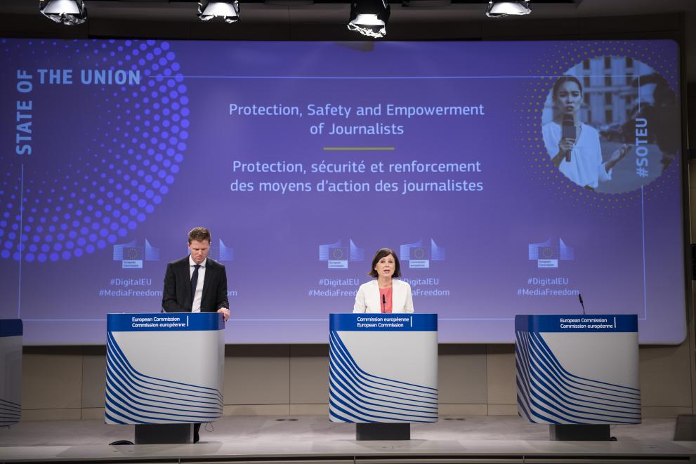 Press conference by Věra Jourová, Vice-President of the European Commission, on improving safety of journalists in the European Union