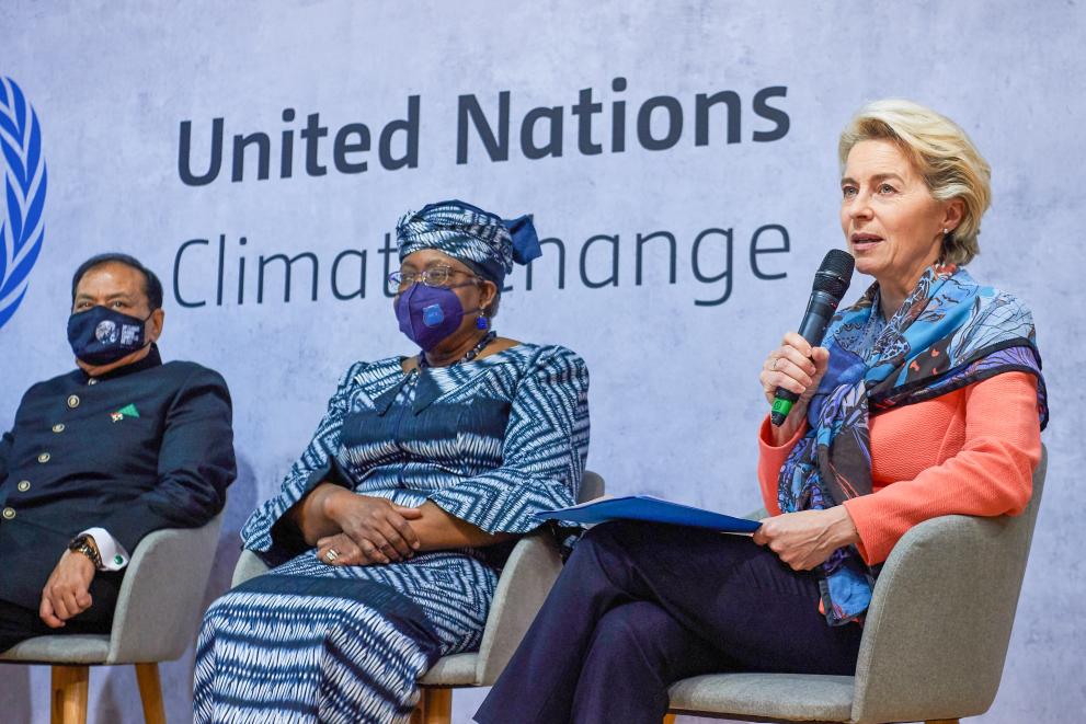 Participation of Ursula von der Leyen, President of the European Comission, in the UN Climate Conference (COP26) in Glasgow
