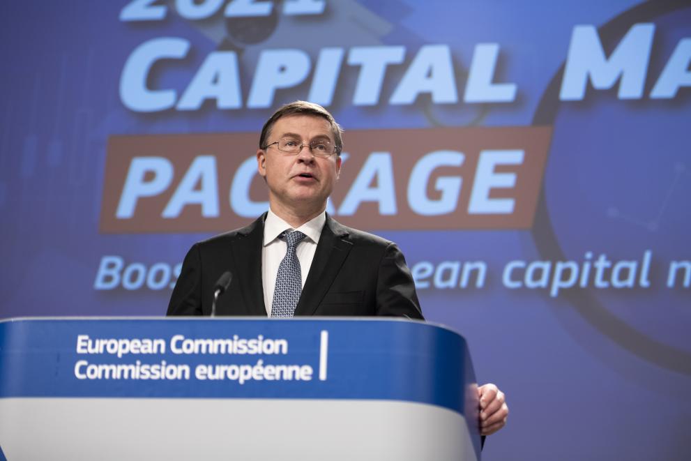 Press conference by Valdis Dombrovskis, Executive Vice-President of the European Commission, and Mairead MacGuiness, European Commissioner, on the Capital Markets Union (CMU) package