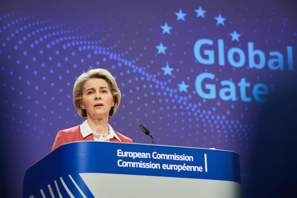 Read-out of the weekly meeting of the von der Leyen Commission by Ursula von der Leyen, President of the European Commission, Olivér Várhelyi, and Jutta Urpilainen, European Commissioners, on the Global Gateway