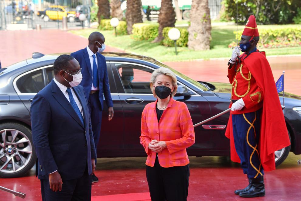 Visit of Ursula von der Leyen, President of the European Commission, and Members of the European Commission, to Senegal