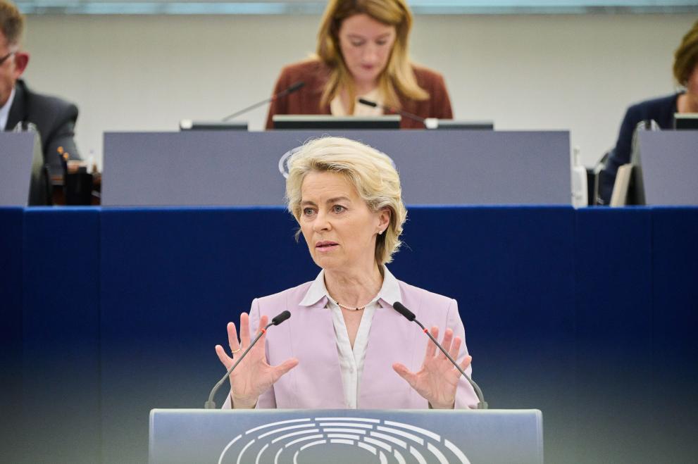 Participation of Ursula von der Leyen, President of the European Commission, in the plenary session of the EP