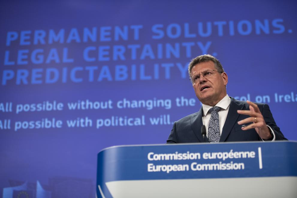 Press conference by Maroš Šefcovic, Vice-President of the European Commission, on the Protocol on Ireland and Northern Ireland