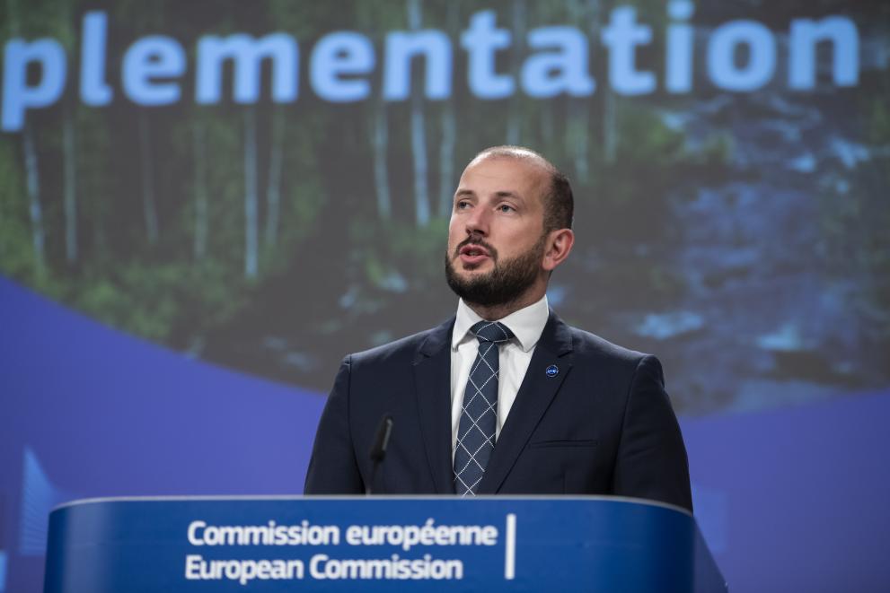 Press conference by Virginijus Sinkevicius, European Commissioner, on the Environmental Implementation Review