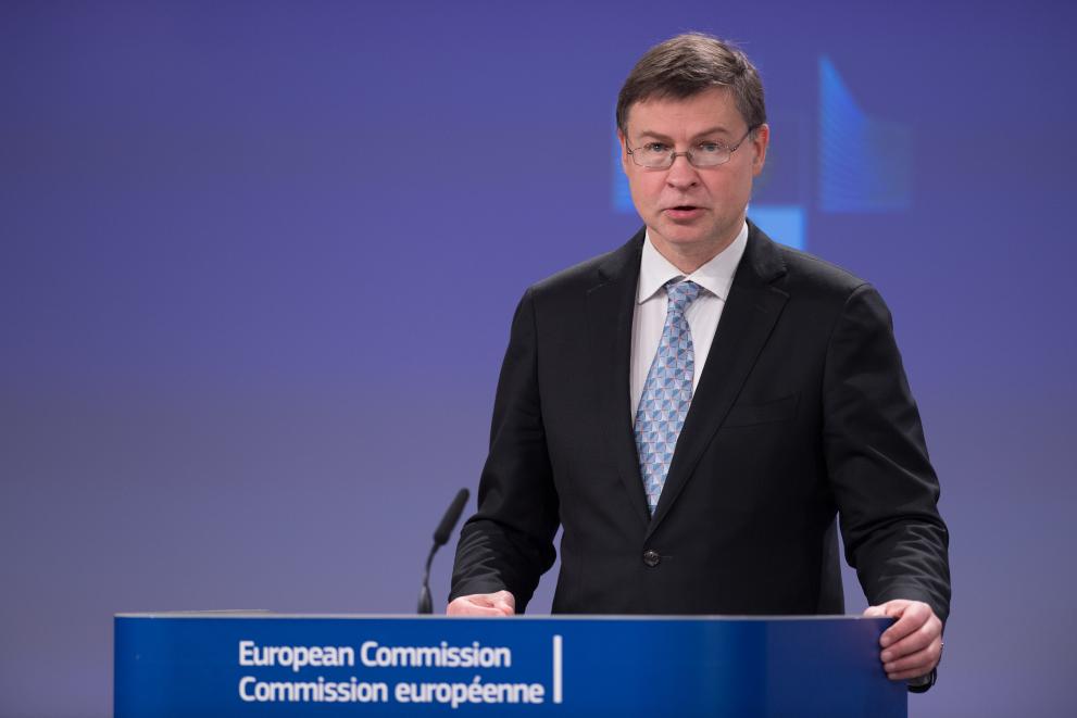 Exekutiv-Vizepräsident Valdis Dombrovskis