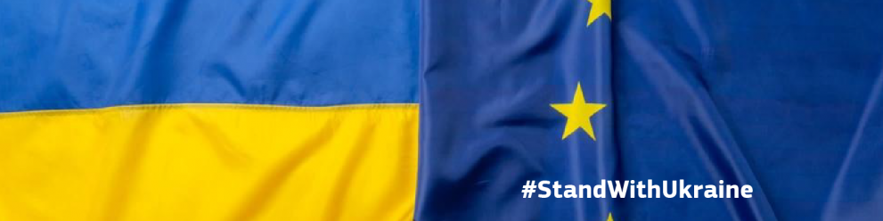 Ukraine EU Flaggen