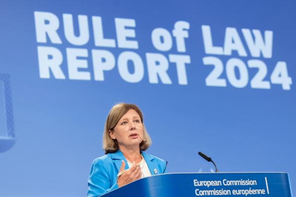 Read-out of the weekly meeting of the von der Leyen Commission by Vera Jourová, Vice-President of the European Commission in charge of Values and Transparency, and Didier Reynders, European Commissioner for Justice, on the Rule of Law report 2024